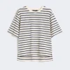 コットンジャージーTシャツ、エクリュ