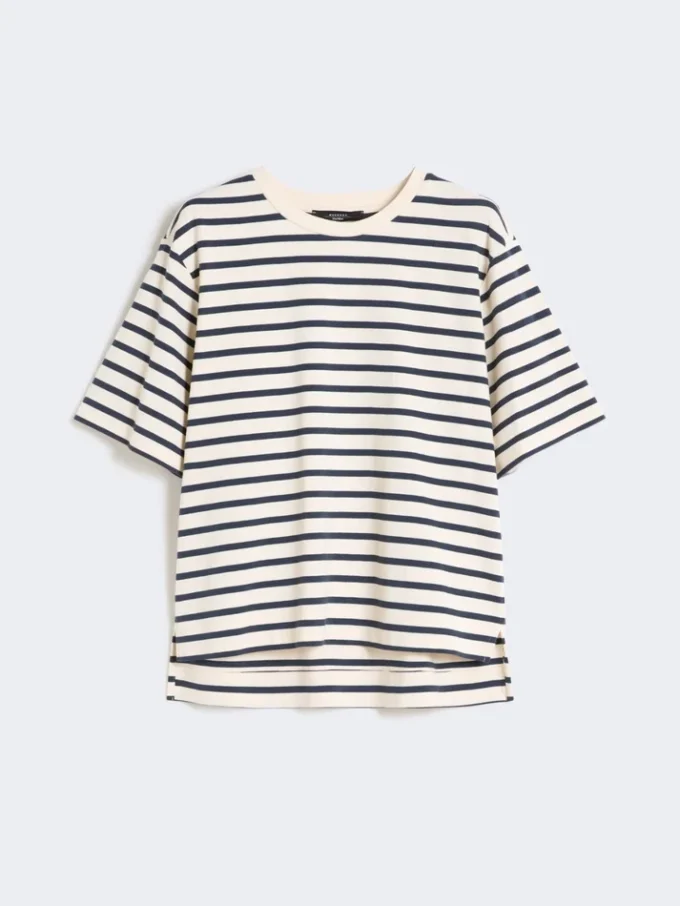 コットンジャージーTシャツ、エクリュ