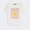 コットンジャージーTシャツ、エクリュ