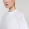 コットンTシャツ、オプティカルホワイト コットンTシャツ、オプティカルホワイト