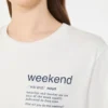 グラフィックプリント入りコットンTシャツ、ホワイト グラフィックプリント入りコットンTシャツ、ホワイト