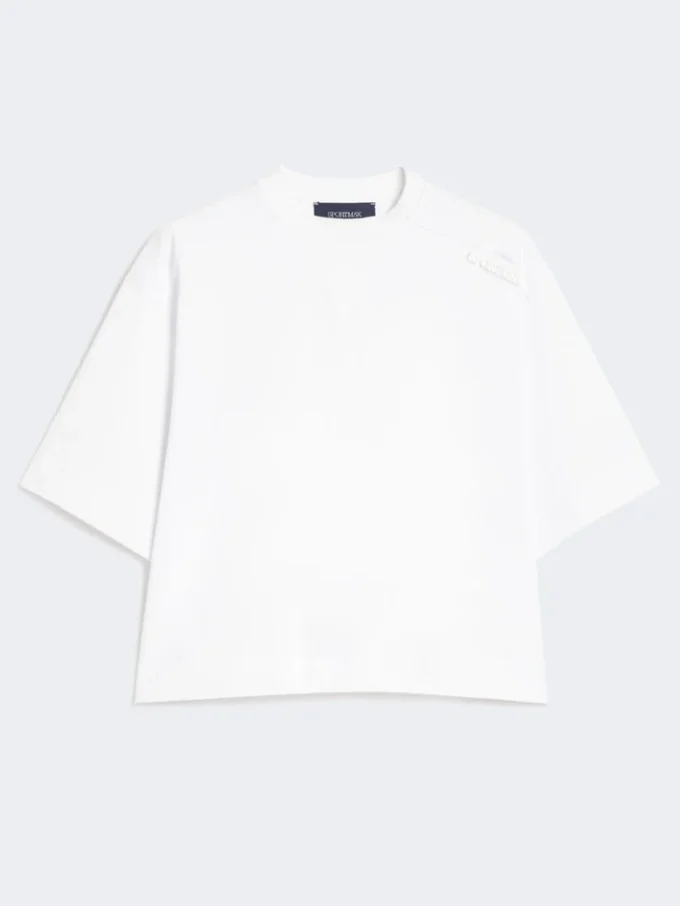 コットンTシャツ、オプティカルホワイト コットンTシャツ、オプティカルホワイト