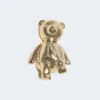 メタル製Teddy Bearブローチ、ホワイト メタル製Teddy Bearブローチ、ホワイト