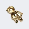 メタル製Teddy Bearブローチ、ホワイト メタル製Teddy Bearブローチ、ホワイト