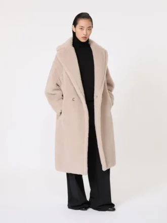 アルパカとウール製のTeddy Bear Icon Coat、ベージュ