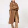 Teddy Bear Icon Coat、キャメル