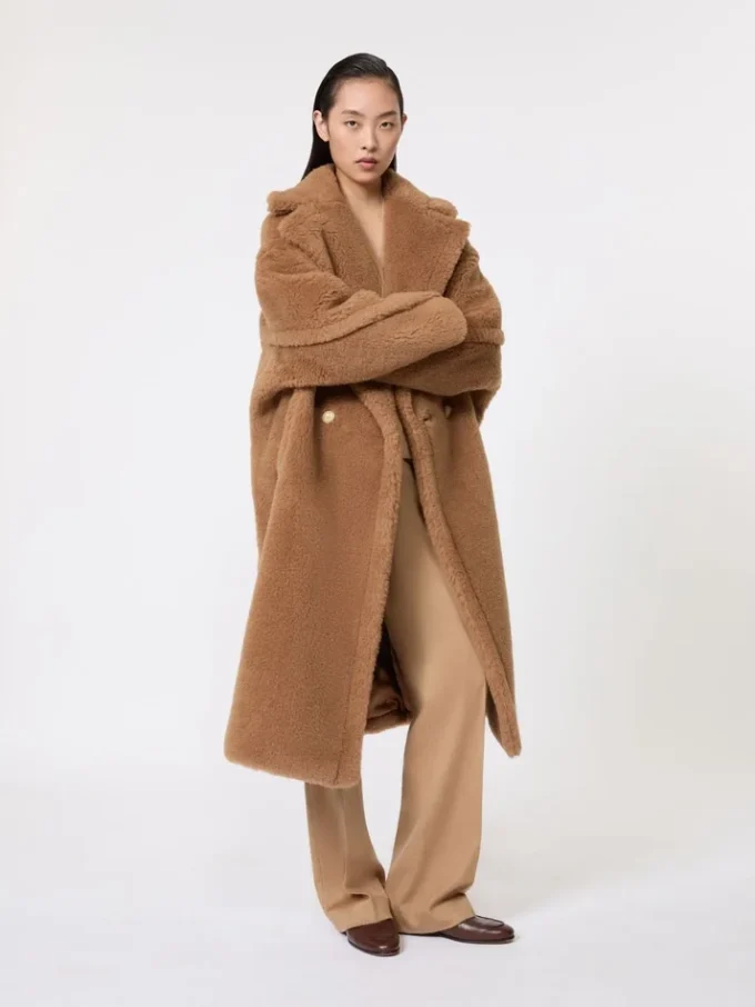 Teddy Bear Icon Coat、キャメル