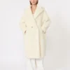 アルパカとウール製のTeddy Bear Icon Coat、ホワイト