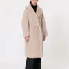 アルパカとウール製のTeddy Bear Icon Coat、ベージュ