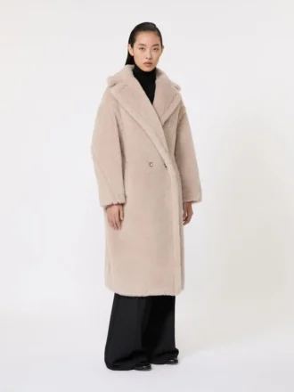 アルパカとウール製のTeddy Bear Icon Coat、ベージュ