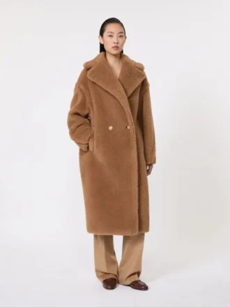 Teddy Bear Icon Coat、キャメル