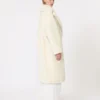 アルパカとウール製のTeddy Bear Icon Coat、ホワイト