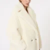 アルパカとウール製のTeddy Bear Icon Coat、ホワイト