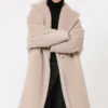 アルパカとウール製のTeddy Bear Icon Coat、ベージュ